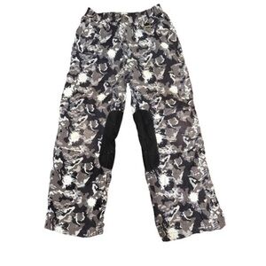 Camouflage Patterned Unisex Snow Pants